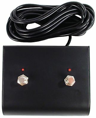 Two 2 Button Replacement Footswitch With Led For Marshall And Fender Amps