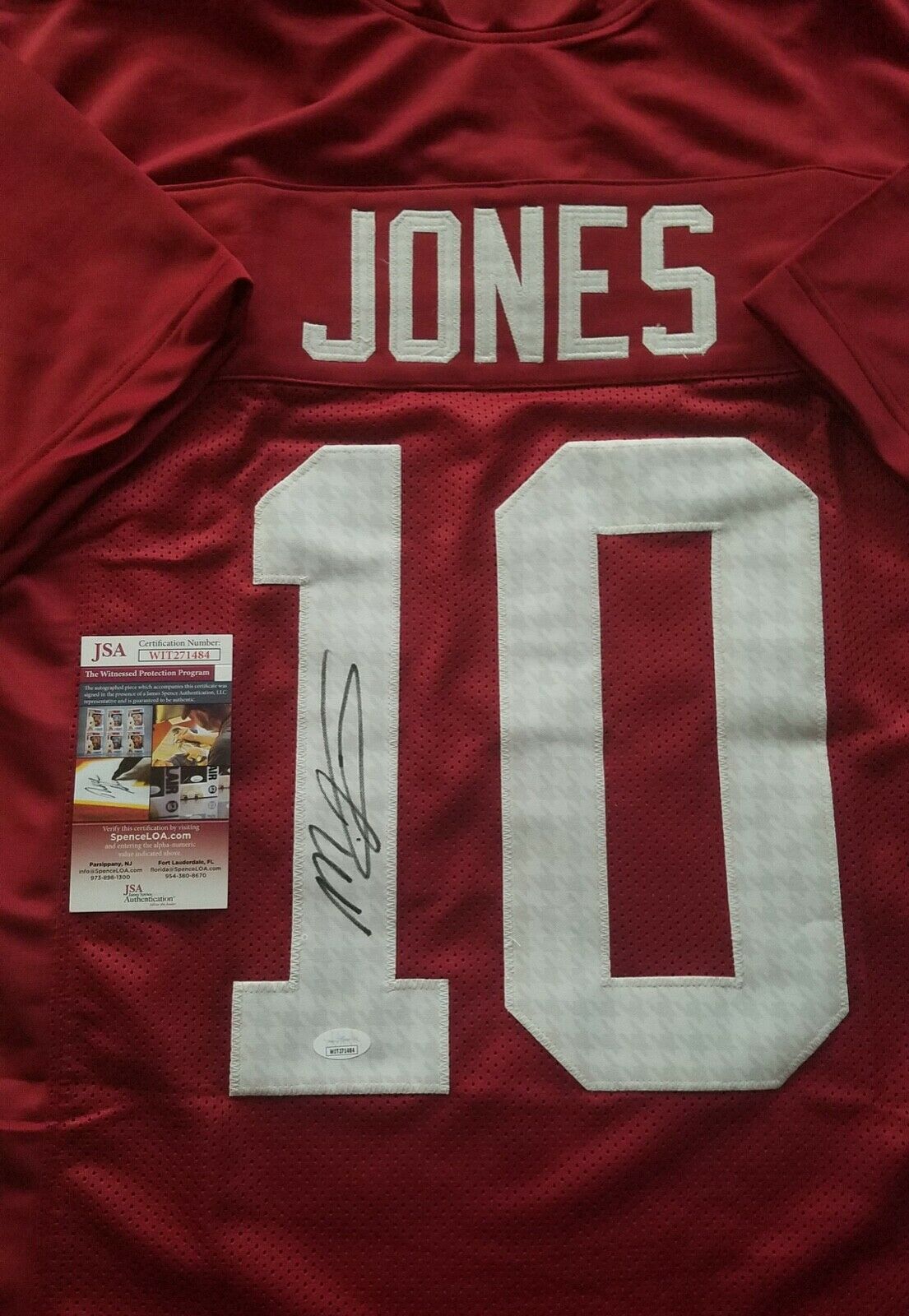Mac Jones Autograph Signed Alabama Houndstooth Jersey Includes Jsa