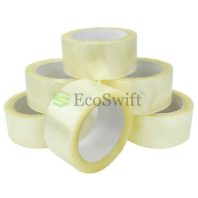 1-36 Roll Ecoswift Packing Packaging Carton Box Tape 1.6mil 2" X 55 Yard 165 Ft