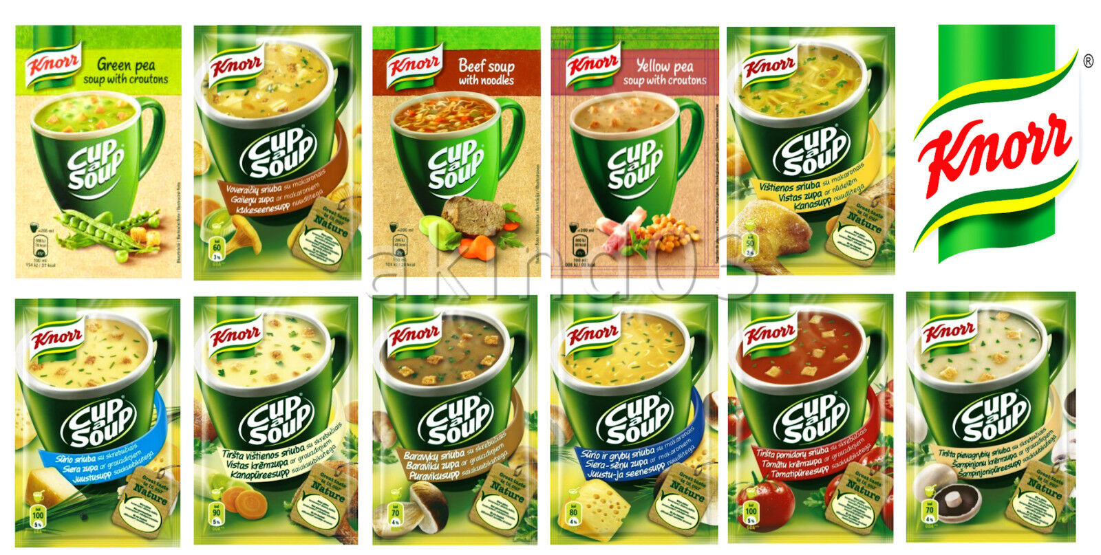 Knorr Cup A Soup Instant Soup With Croutons & Noodles Wide Selection Of Flavors