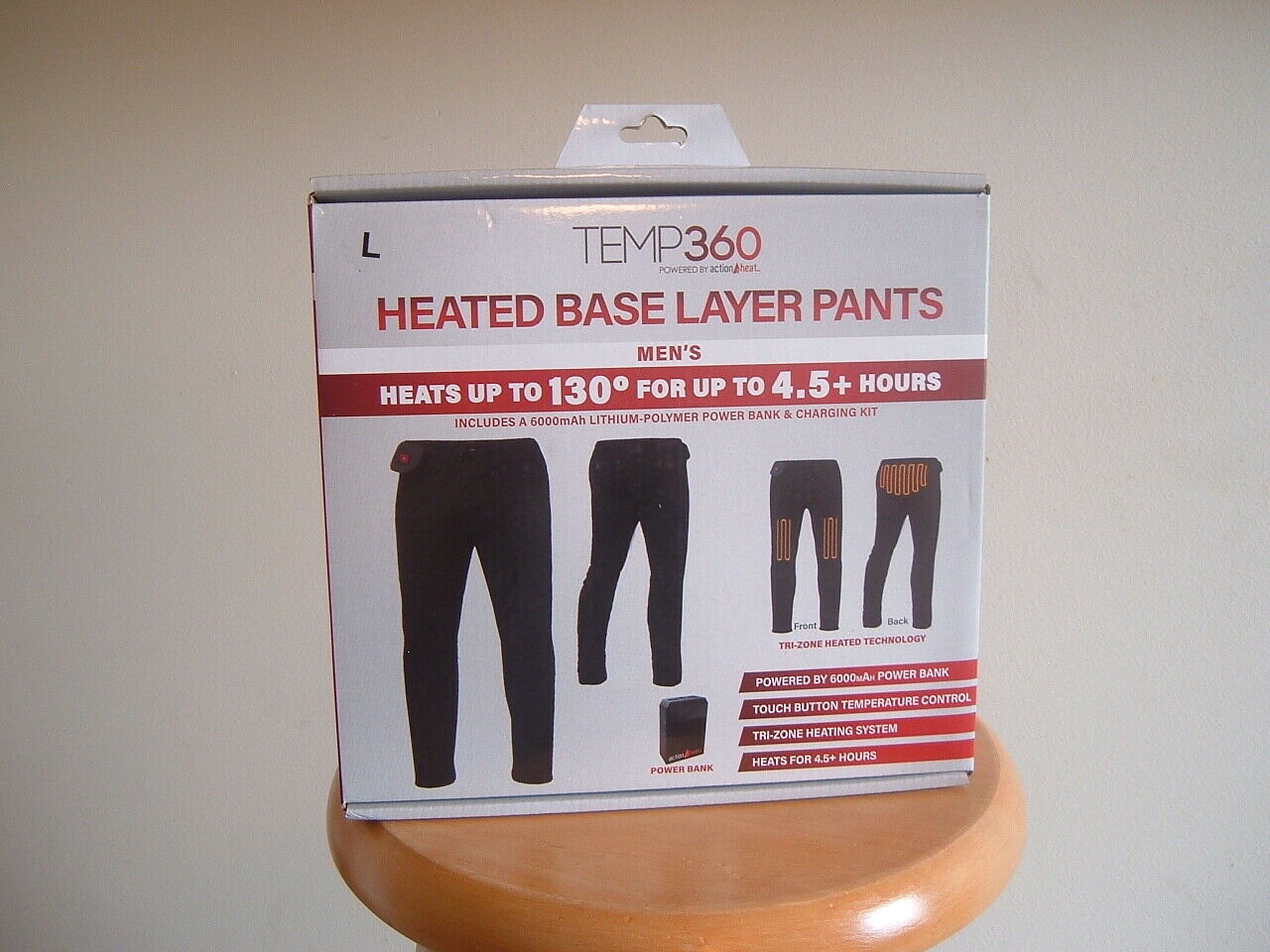 Temp 360 Men's Large Heated Base Layer Pants - Brand New Unopened With Tags