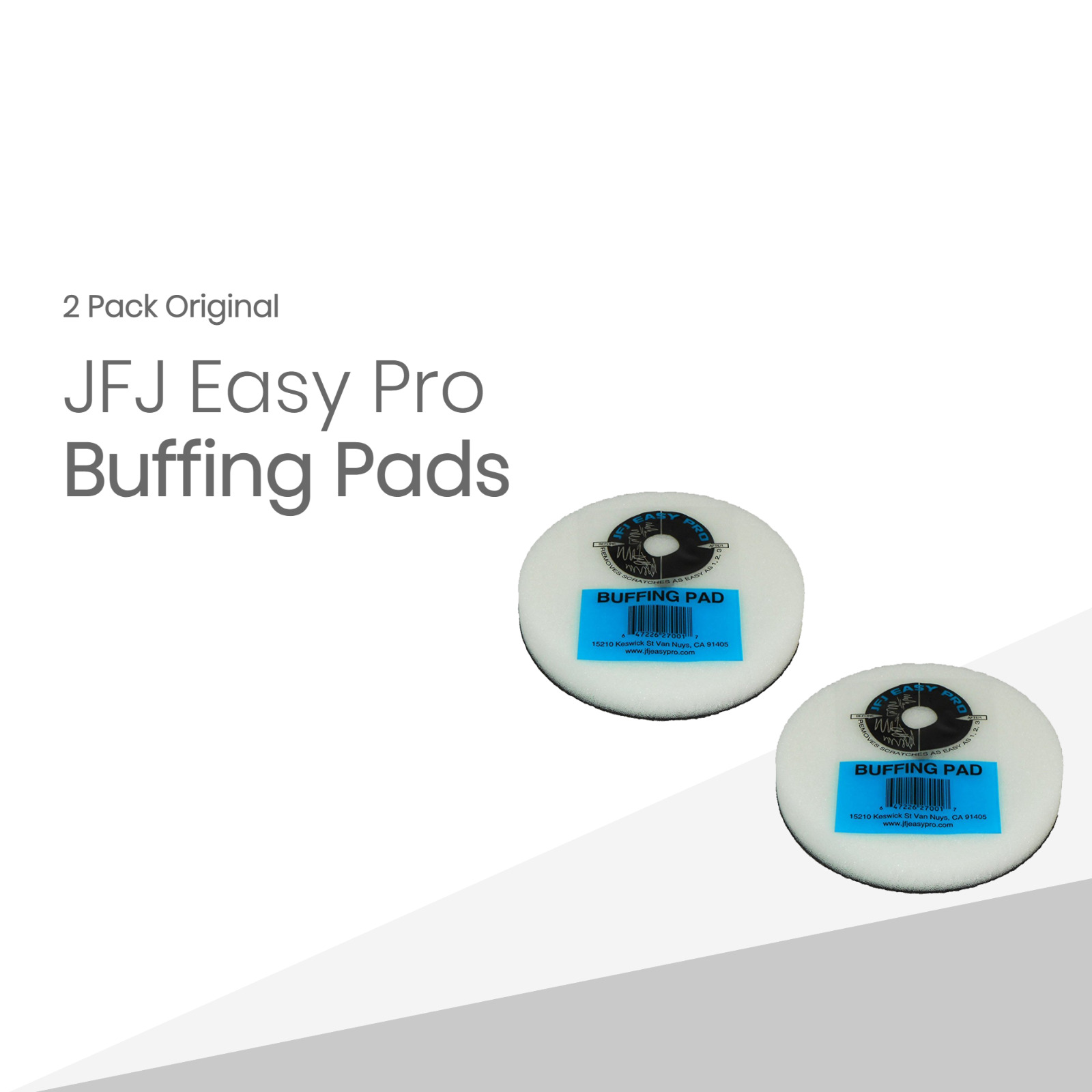 New Beautiful 2 Pack Original Jfj Easy Pro Buffing Pads
